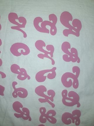 Alfabeto Gomma Eva Barbie Rosa