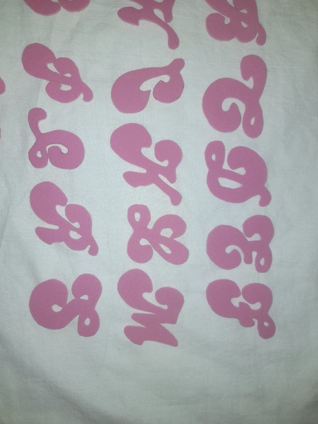 Alfabeto Gomma Eva Barbie Rosa