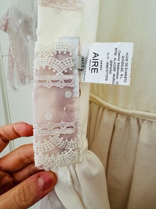 Vestido comunión Aire Barcelona rosa/blanco