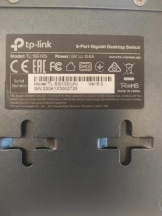 TP-Link TL-SG105 Switch Ethernet 5 Puertos