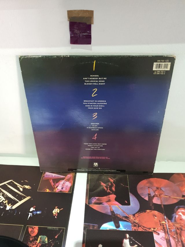 Supertramp Paris LP AM 1985,MADRID ,POLIGRAM 1991