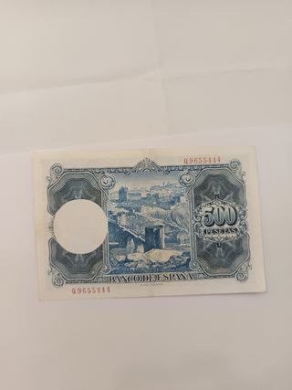 Billete 500 pesetas 1954