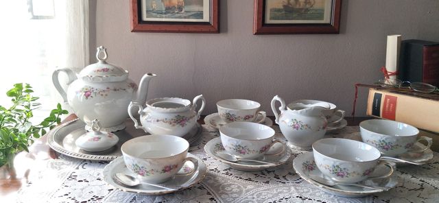 Set da tè in porcellana Thuringia numerata