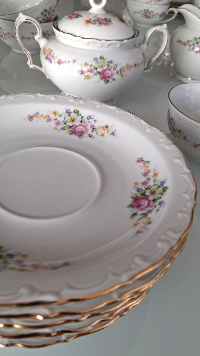 Set da tè in porcellana Thuringia numerata