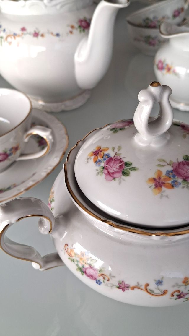 Set da tè in porcellana Thuringia numerata