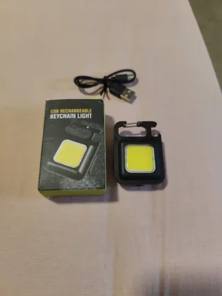 Linterna llavero COB recargable USB carpfishing 