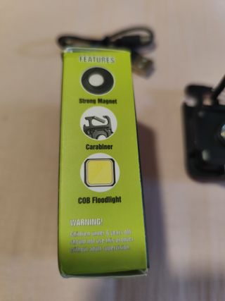 Linterna llavero COB recargable USB carpfishing 