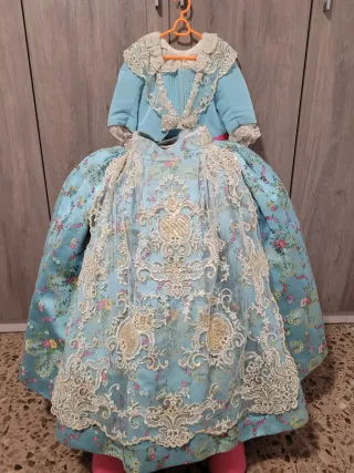 Traje Fallera Niña Azul
