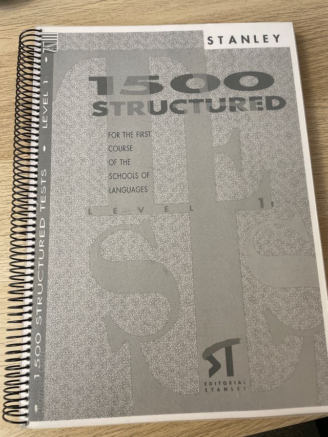tests de inglés. 1500 structured tests. nivel 1