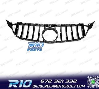 PARRILLA MERCEDES W205 14-18 LOOK AMG GT CROMO NEGRO