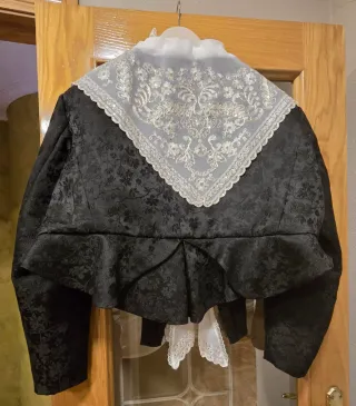 Corpiño fallera negro 