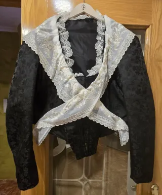 Corpiño fallera negro 