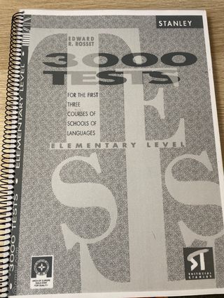 3000 tests. Elementary level