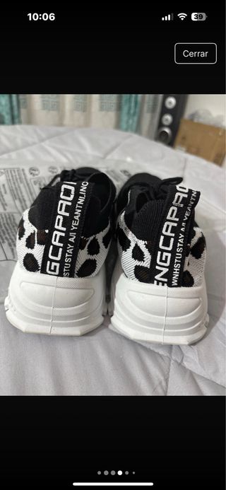 Zapatillas deportivas mujer negras y print