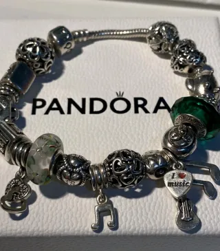 Bracciale Pandora Donna Argento e Verde