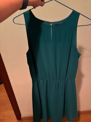 Vestido verde azulado