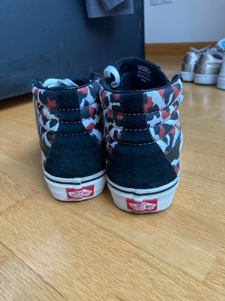 Vans SK8-Hi Leopardo Negro Rojo