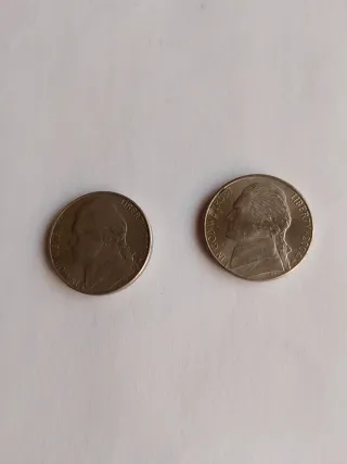 2 monete americane da 10 centesimi