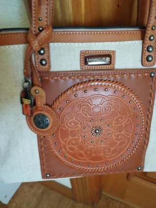 Bolso Kimmidoll Beige y Marrón Nuevo