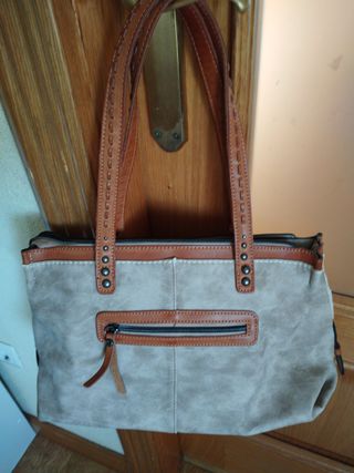 Bolso Kimmidoll Beige y Marrón Nuevo