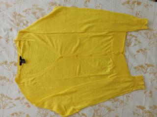 H&M Cárdigan Amarilla Punto Talla S