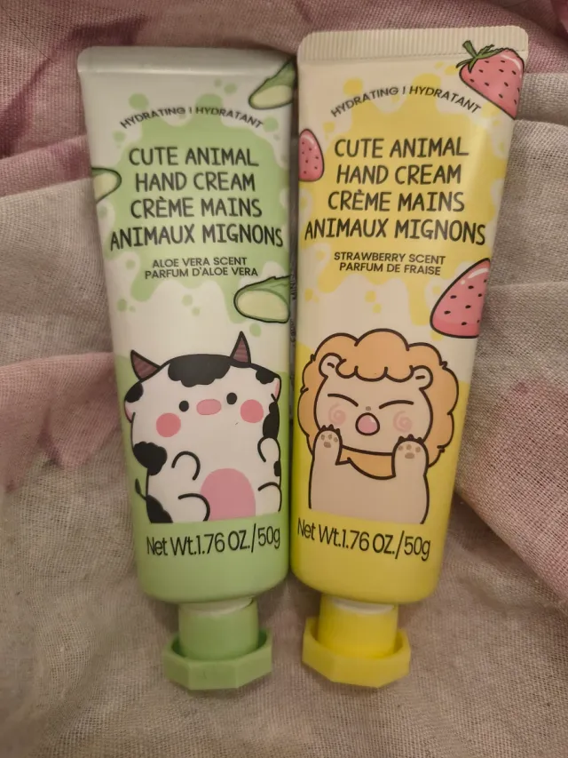 Set 2 Creme Mani Miniso Aloe & Fragola