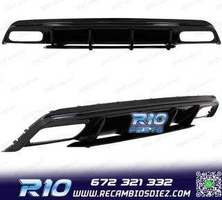 DIFUSOR MERCEDES CLASE A W176 AMG 12-18 LOOK A45 NEGRO BRILL