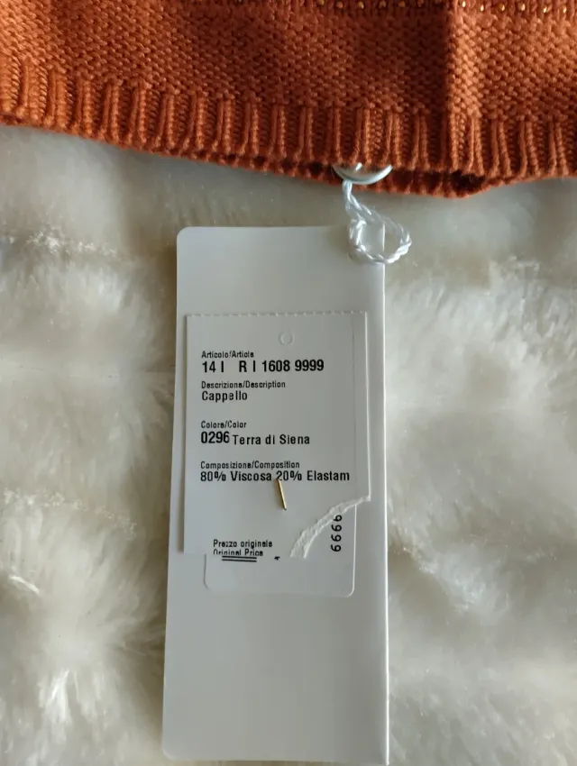 Parah Cappellino + Scaldacollo Donna Terra di Sien