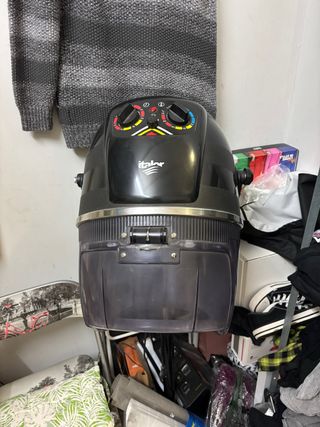 Secador casco Italier negro y multicolor