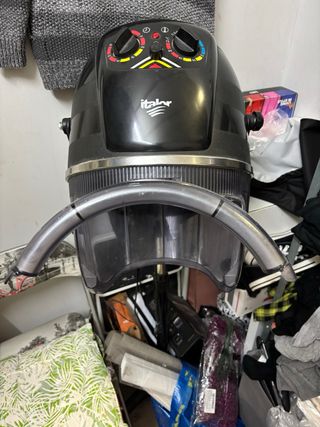 Secador casco Italier negro y multicolor