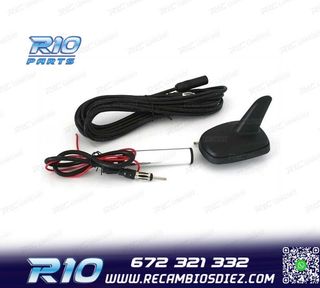 ANTENA ALETA DE TIBURÓN CON AMPLIFICADOR