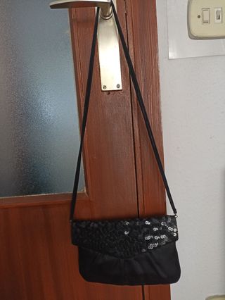 Bolso de fiesta negro lentejuelas