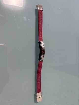 Pulsera Cuero Rojo y Acero Inoxidable