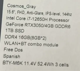 MSI Gaming Laptop En Caja