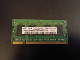 Samsung 512MB RAM PC2-5300S-555-12