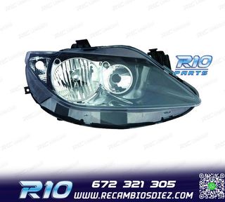 FARO DCH PARA SEAT IBIZA VI 09-12 FONDO NEGRO