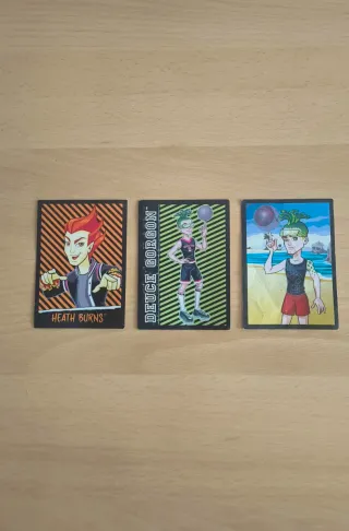 3 Cromos de la colección Monster High Panini 2013
