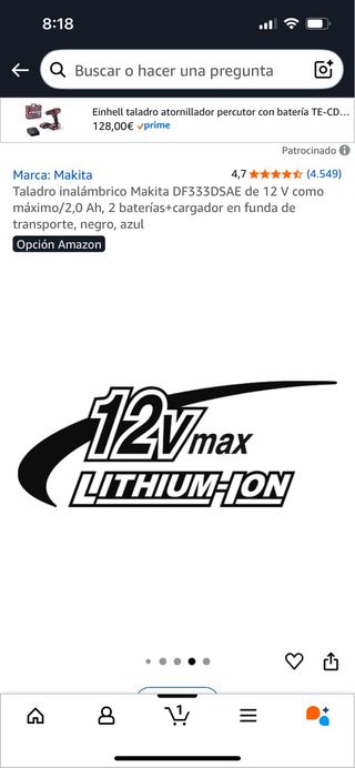Taladro destornillador Makita a estrenar