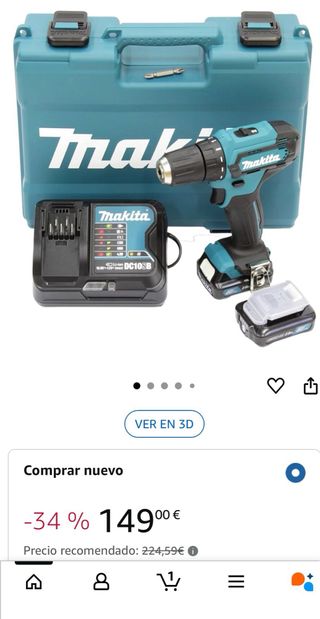 Taladro destornillador Makita a estrenar