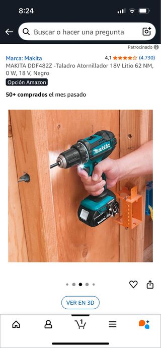 Taladro destornillador Makita a estrenar