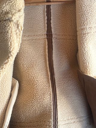 Chaqueta aviador cuero vintage forro borrego