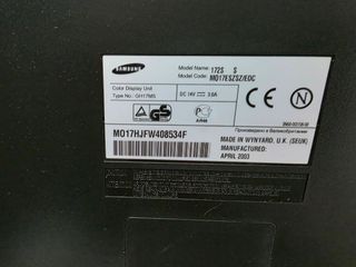 MONITOR SAMSUNG - SYNCMASTER 172S - 17 PULGADAS
