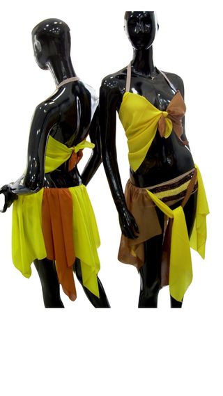 Vestuario de baile con volantes