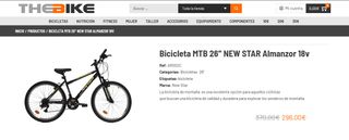 Cuadro Bicicleta NSTAR ALMANZOR 26 + Horquilla