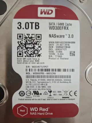 Disco Duro WD 3TB NAS SATA