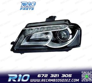 FARO IZQ XENON AUDI A3 08-12 CON LUZ DIURNA