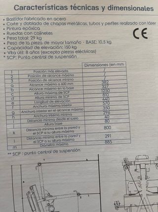 GRUA PARA PACIENTES 