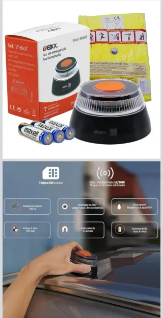 Luz de emergencia V6 IoT
Geolocalizada 