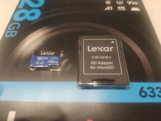 Tarjeta MicroSD Lexar 128GB UHS-I ORIGINAL+Adaptad