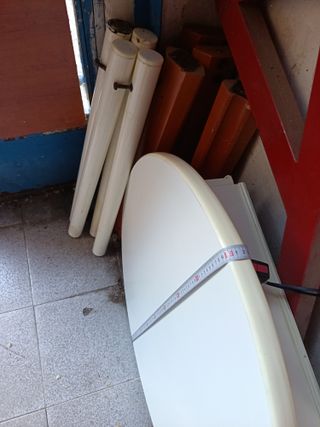 Mesa redonda blanca 80 cm
